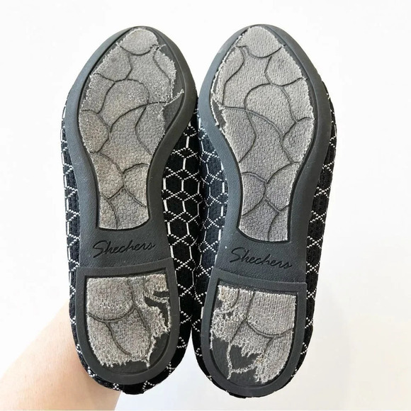 Skechers Aircooled Flyknit Pointed Toe Loafers Black Geometric Print‎ Women’s 7 - Picture 3 of 14
